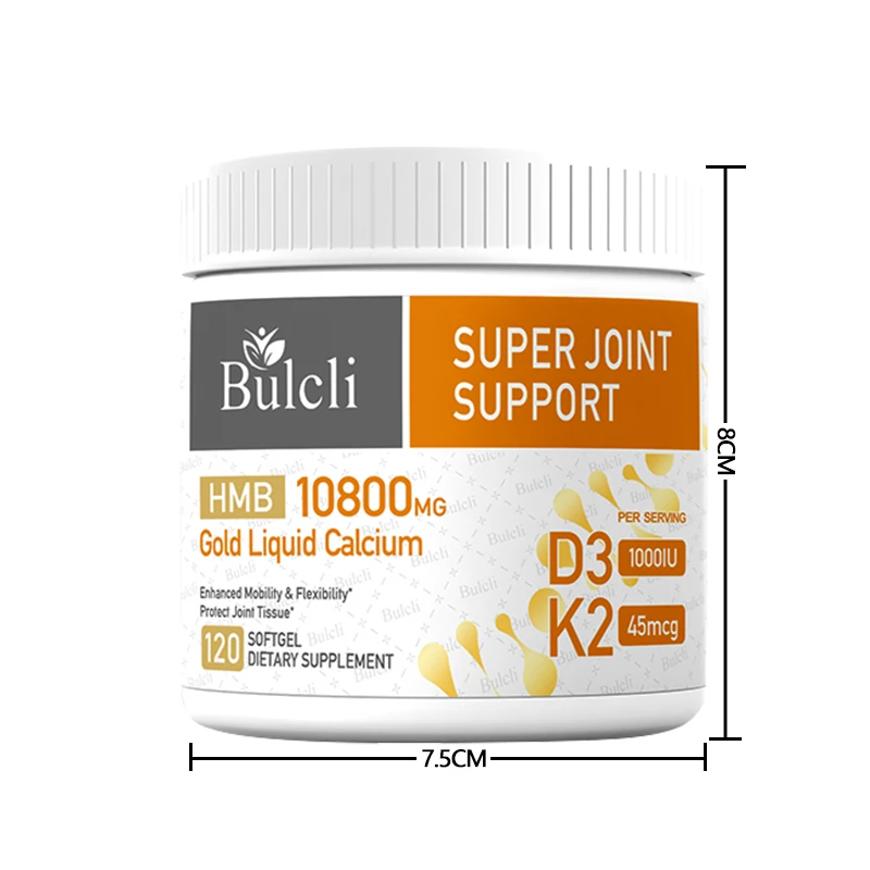 bulcli-super-joint-support-bottle-size-specs Size and dimensions of Bulcli Super Joint Support Gold Liquid Calcium bottle