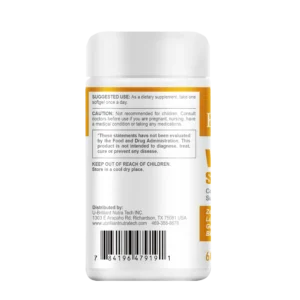Bulcli Vision Support Plus supplement bottle back view with usage instructions and safety warnings